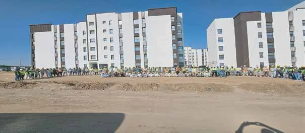 Completed residential blocks at the Al Hawiyah project in Taif